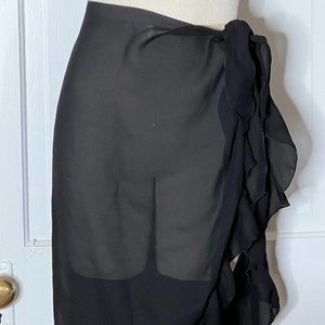 DOTTI Sheer Black Swim Coverup